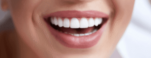 Woman smiling NHS vs Private dentistry