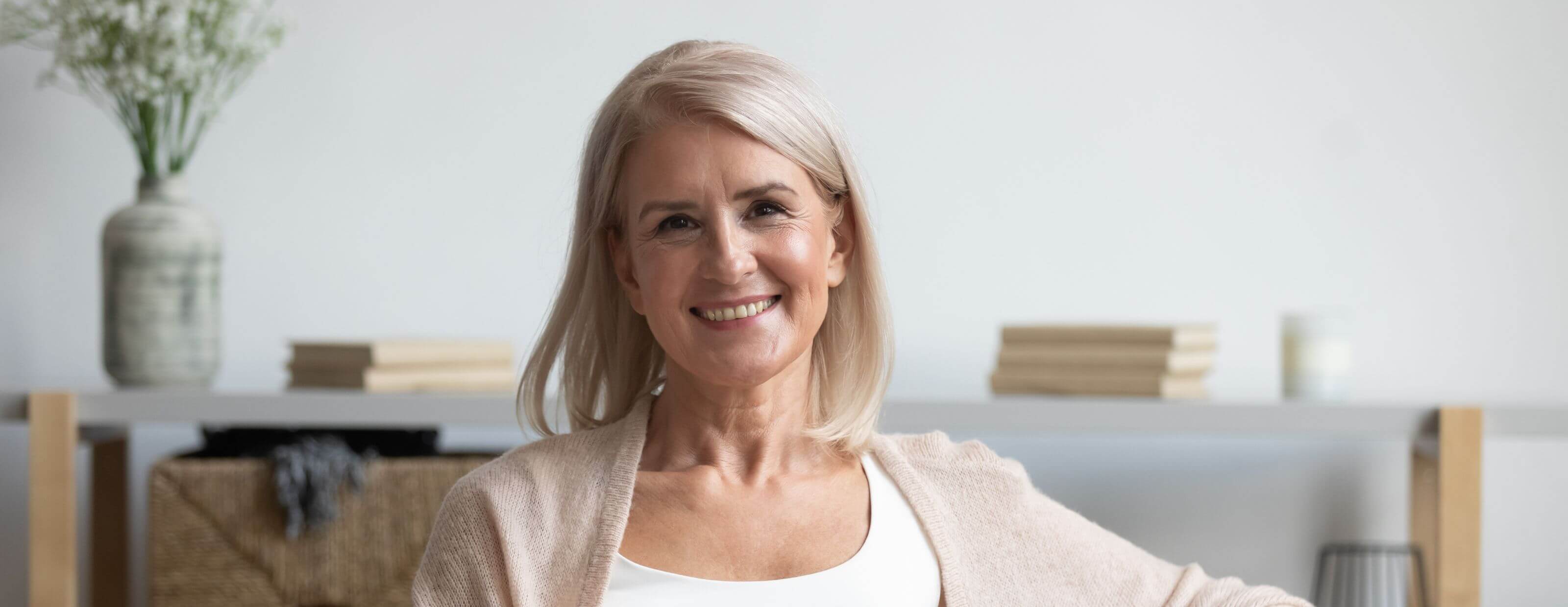 woman smiling after root canal treatment